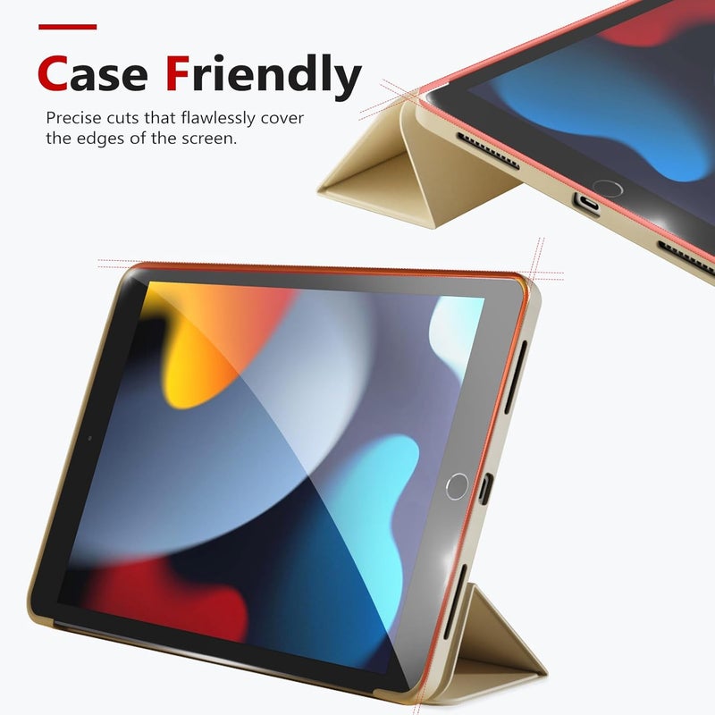 bersem Screen Protector Compatible with iPad 9th/8th/7th 10.2 Inch (2021&2020&2019 Models) Tempered Glass, Ultra Clear, Anti-Scratch, Case Friendly, EZ Kit, 1 Pack - Image 4